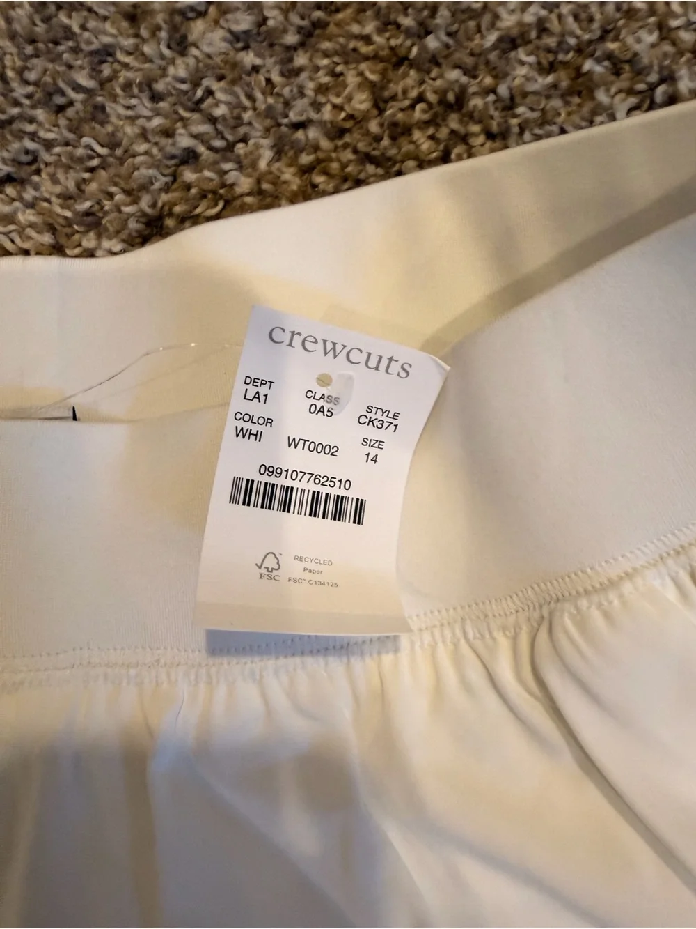 Crewcuts simple white